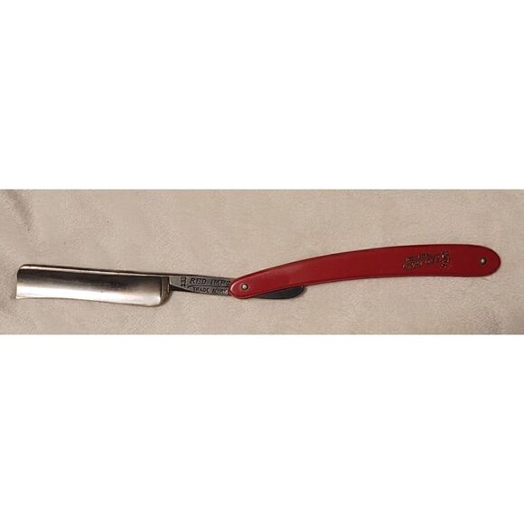 VERY RARE Red Imp Straight Razor 133 Made By Case Manganese Steel Germany Box - Picture 6 of 12